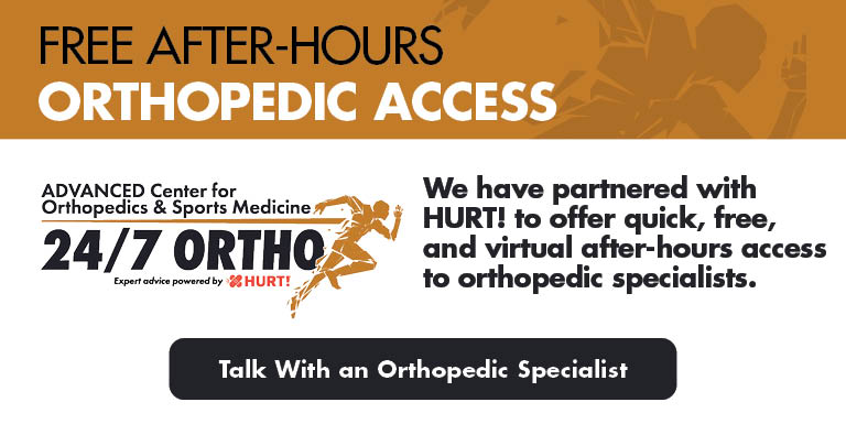 FREE AFTER-HOURS ORTHOPEDIC ACCESS